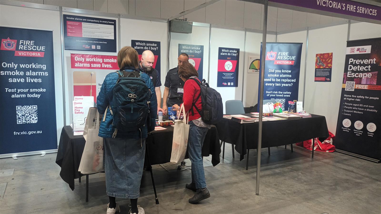 Sharing important fire safety advice